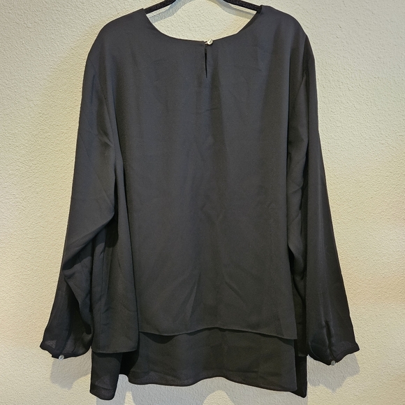 J. Jill Long Sleeve Flowy Tunic Blouse Top Size 4X - Picture 2 of 9